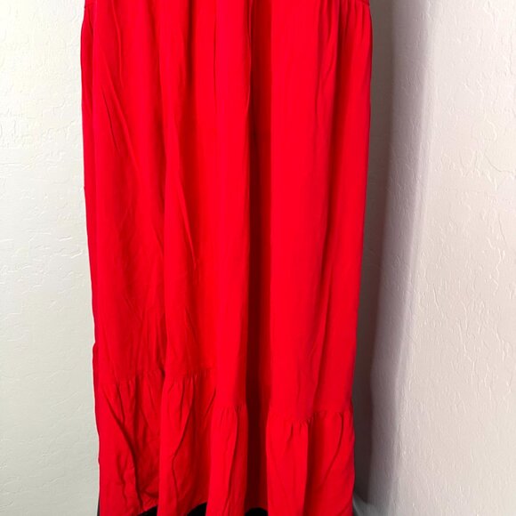 Ava & Viv Tiered Red Midi Tank Dress 2X - Picture 4 of 8